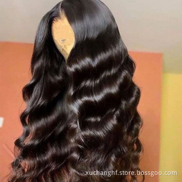 Cheap Human Hair Wigs For Black Women Brazilian Virgin Cuticle Aligned Human Hair 13x4 Lace Front Wig Loose Wave Hot Sale